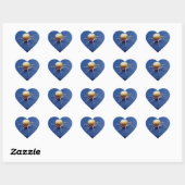 Love Wildlifeスティッカー – オレンジオーブスピナースパイダー ハートシール (シート)