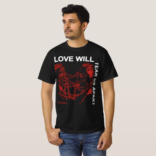 Love Will Tear Us Apart Joy Division Shirts Tシャツ (正面フル)