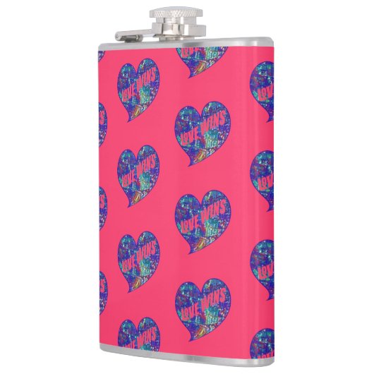 Love Wins Art Heart フラスク (左)