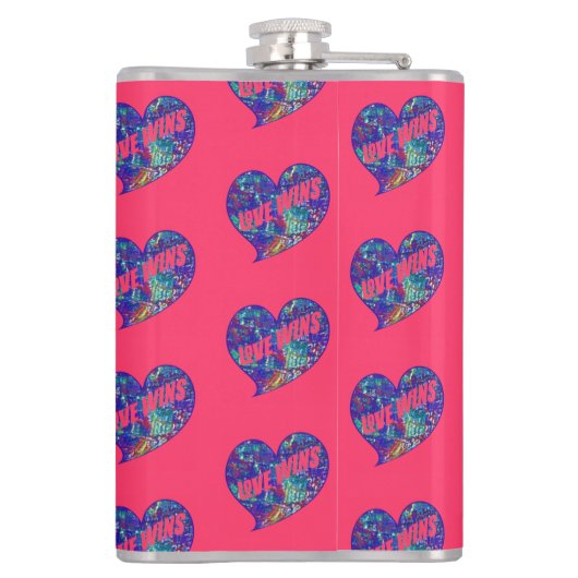 Love Wins Art Heart フラスク (裏面)