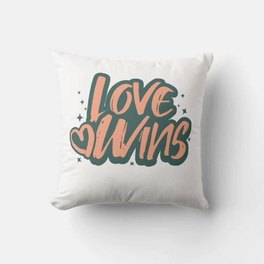 Love Wins Fleece Blanket クッション (正面)