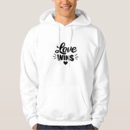 Love Wins Inspirational Quote Hoodie パーカ