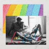 Love Wins | LGBT バレンタインフォトカード シーズンカード (正面/裏面)