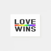 Love Wins - LGBTQ+ Pride  ポストイット (正面)