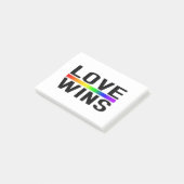 Love Wins - LGBTQ+ Pride  ポストイット (アングル)