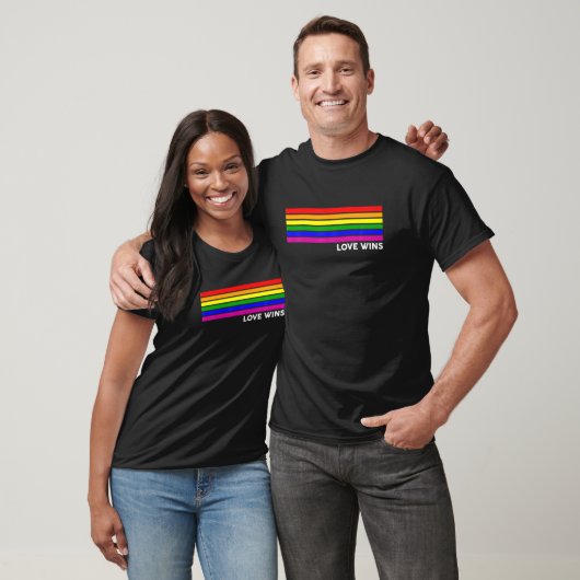Love Wins LGBTQ Pride Flag Gay Pride Flag Tシャツ (ユニセックス)