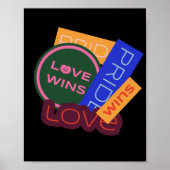 Love wins. Pride. Pride wins. LGBT+Pride ポスター (正面)