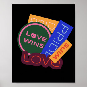 Love wins. Pride. Pride wins. LGBT+Pride ポスター