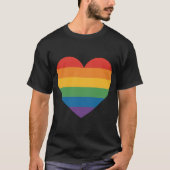 Love Wins Rainbow Heart Shirt – Equality Pride Des Tシャツ (正面)