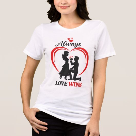 Love Wins Soft Tri-Blend Women Tee トライブレンドTシャツ (正面)