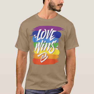 Love Wins TレズビアンゲイプライドレインボープライドLGBT Tシャツ