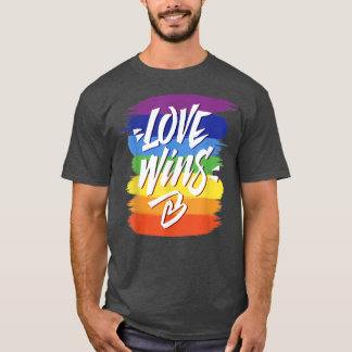 Love Wins TレズビアンゲイプライドレインボープライドLGBT Tシャツ
