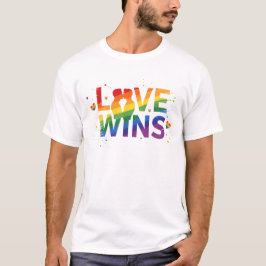 LOVE WINS T-Shirt | Gay Pride for Men | LGBTQ Tシャツ