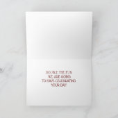 「LOVE」、「WISHES」、「おもしろい」を2倍に誕生日 カード (内部)