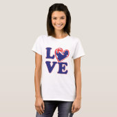 LOVE-with – オーストラリア – ハート Tシャツ (正面フル)