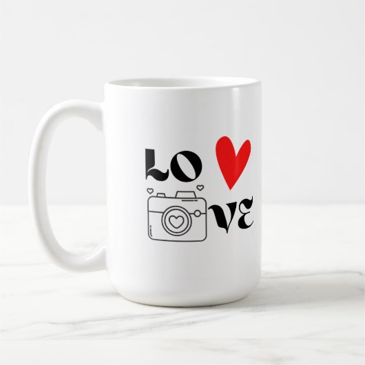 Love with a Camera on a コーヒーマグカップ (左)
