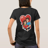  Love with a Heart" or "Kids Sharing a Big heart Tシャツ (裏面)