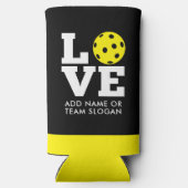 LOVE with pickle ball for the O - pickleball スリム缶クーラー (裏面)