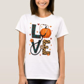 LOVE with Pumpkin Halloween Tシャツ (正面)