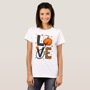 LOVE with Pumpkin Halloween Tシャツ