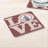 LOVE with Your PHOTO カスタム CONSTERS スクエアペーパーコースター (アングル)