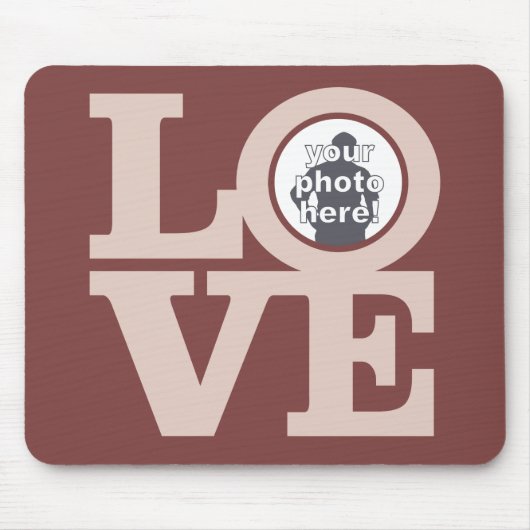 LOVE WITH YOUR PHOTO カスタム MOUSEPAD マウスパッド (正面)