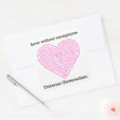 Love Without Exceptionsハート6シール スクエアシール (封筒)