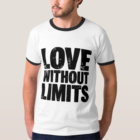 Love Without LimitsプレミアムTシャツデザイン Tシャツ (正面)