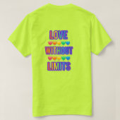 love without limits romantic quote love typT-Shirt Tシャツ (デザイン裏面)