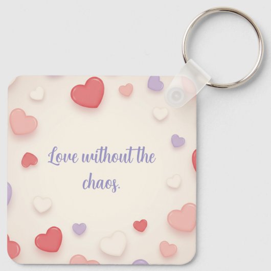 Love Without the Chaos Key Chain キーホルダー (裏面)