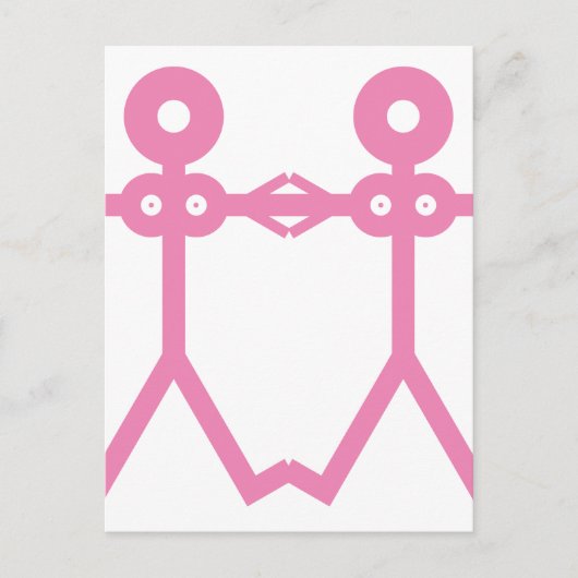 Love Women Pink 2006アイコンアート ポストカード (正面)