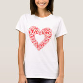 Love Women's T-Shirts Tシャツ (正面)