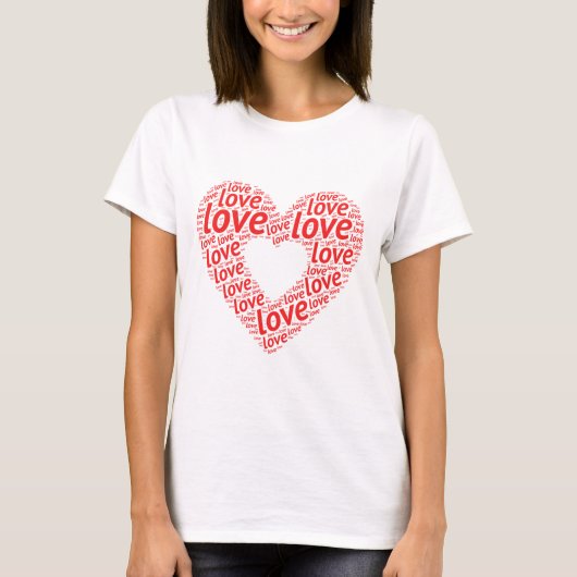 Love Women's T-Shirts Tシャツ (正面)