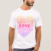 Love Word Cloud Tシャツ (正面)