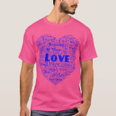 Love Word Cloud Tシャツ (正面)
