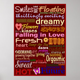 Love WordArt™ポスター ポスター