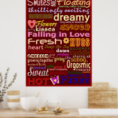 Love WordArt™ポスター ポスター (キッチン)