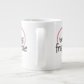 Love Working From Home Mug ジャンボコーヒーマグカップ (裏面)