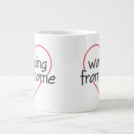 Love Working From Home Mug ジャンボコーヒーマグカップ