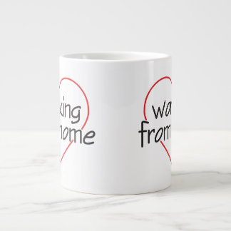 Love Working From Home Mug ジャンボコーヒーマグカップ