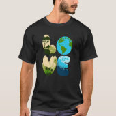 Love World Earth Day 2023 Save Planet Environmenta Tシャツ (正面)