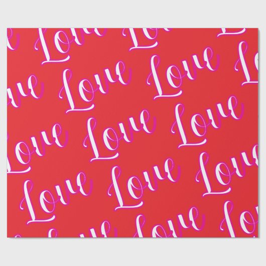 "Love" Wrapping Paper ラッピングペーパー (フラット)