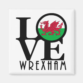 LOVE Wrexham Wales マグネット