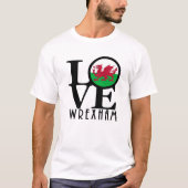LOVE Wrexham Wales Tシャツ (正面)