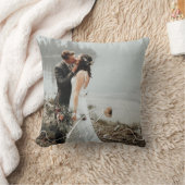 LOVE WRITHLスクリプトタイポグラフィ結婚のオーバーレイ クッション (ブランケット)