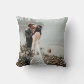 LOVE WRITHLスクリプトタイポグラフィ結婚のオーバーレイ クッション (正面)