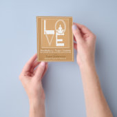 LOVE YOGAクラス瞑想健康セラピー2 チラシ (手)