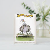 Love Yorkshireポータブルトイレの発明 ポストカード (スタンド正面)