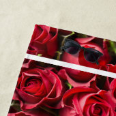 Love Youハート写真Red Rosesスクリプモダントかわいい ビーチタオル (インサイチュ)