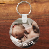 Love Youパパパーソナライズされた、2枚 キーホルダー (裏面)